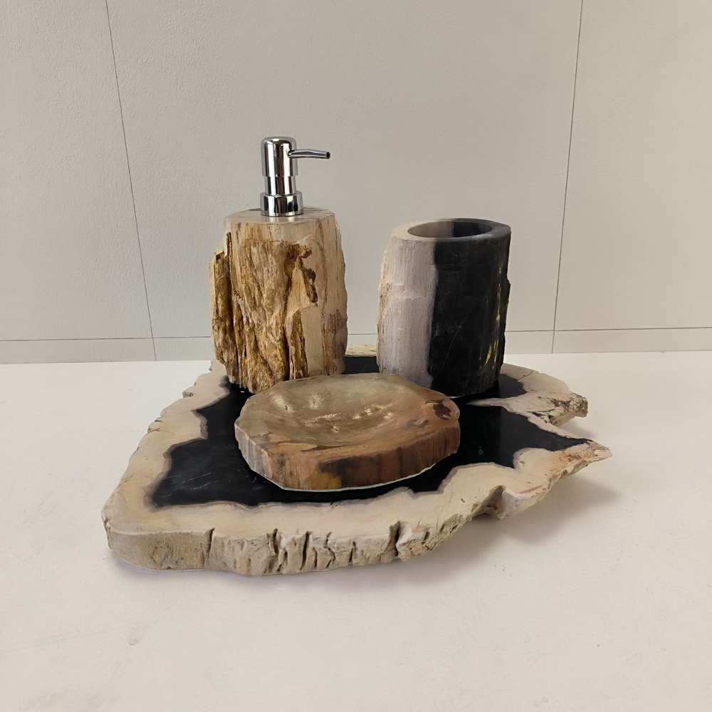 Набор из окаменелого дерева 4 предм Fossil Set NF-63285 поднос 149