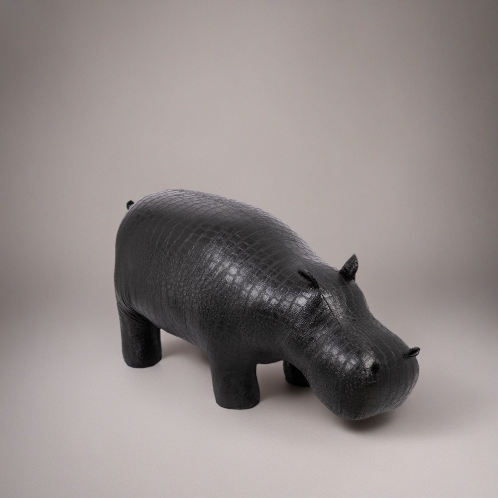 Банкетка Пуф Бегемот Черный большой