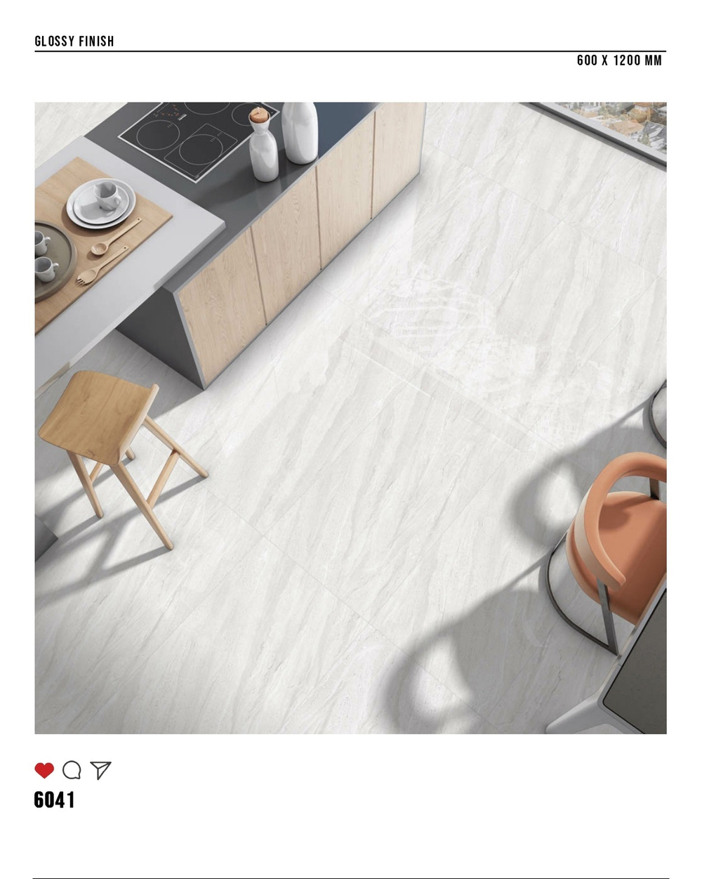 Керамогранит glossy №1 60х120, 6041