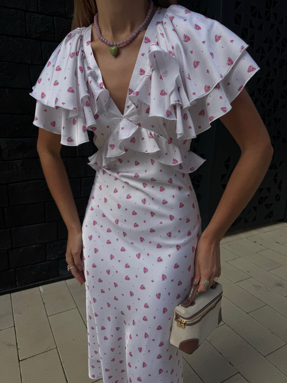 Платье Sempre миди молочный