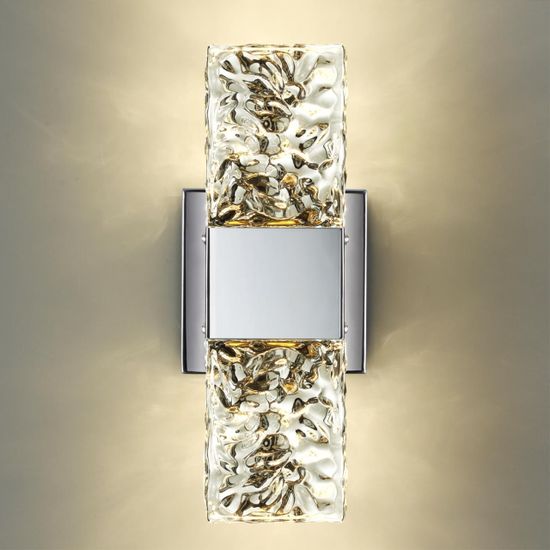 4365/5WL HIGHTECH ODL23 371 хром полированный/стекло Настенный св-к IP20 LED 10W 634Лм 3000K RICCI