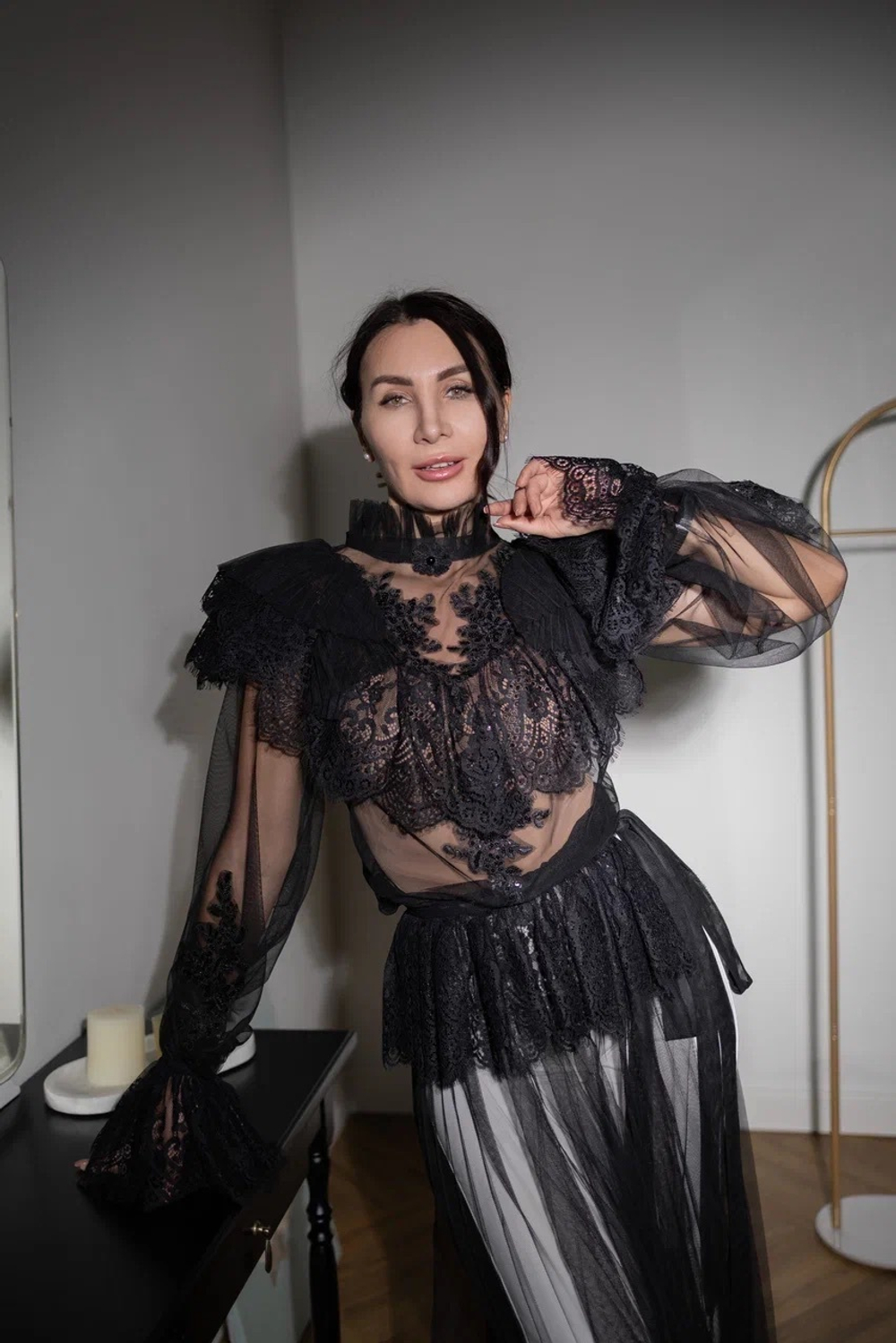 Блуза "Черный лебедь"