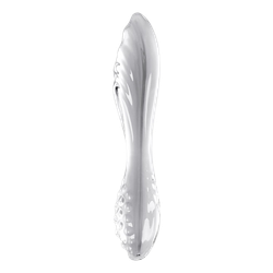 Фаллоимитатор из стекла с интенсивным рельефом Satisfyer Dazzling Crystal