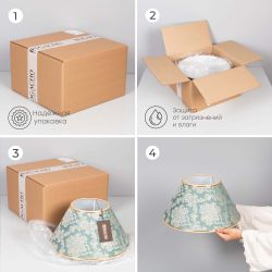 Абажур №38 Ватикан Черный