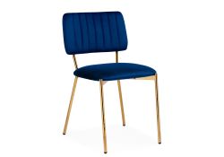 Стул на металлокаркасе Armond dark blue / gold
