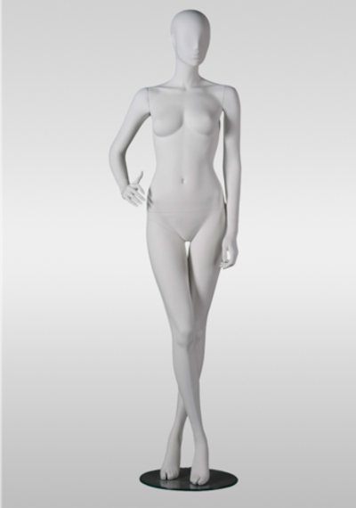 Женский абстрактный манекен Flora-7/Белый матовый