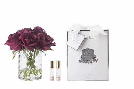 Букет роз ароматизированный и 2 спрея Cote Noire Herringbone Flower Clear красный