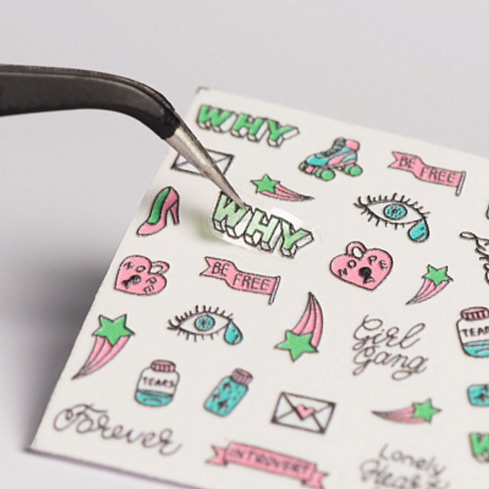 Irisk 3Д-Стикер на клеевой основе