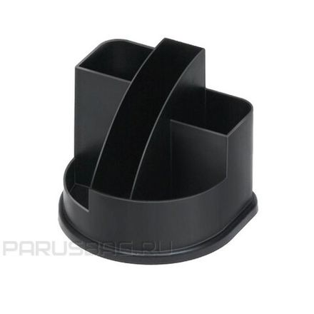 Подставка настольная Стамм Авангард, 5 отделений, черная