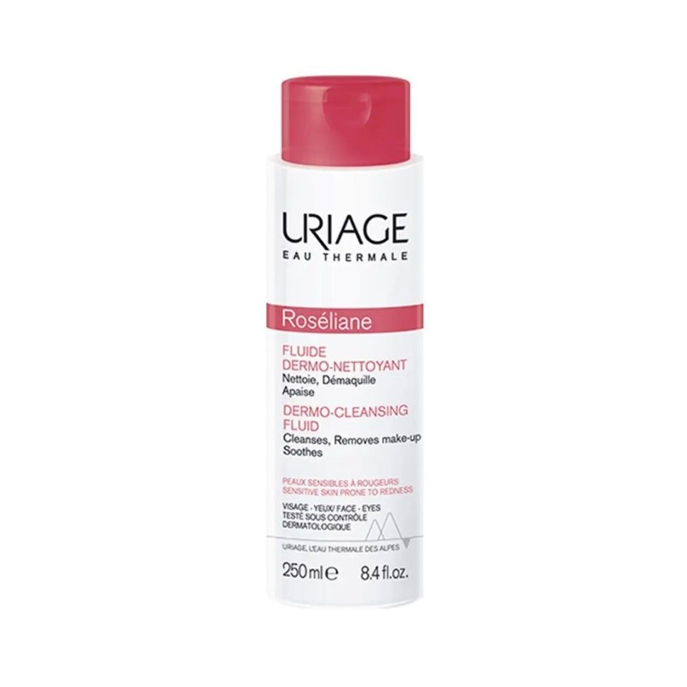 Uriage Roseliane Dermo-Cleansing Fluid Дермо-очищающая эмульсия для лица и контура глаз, 250мл