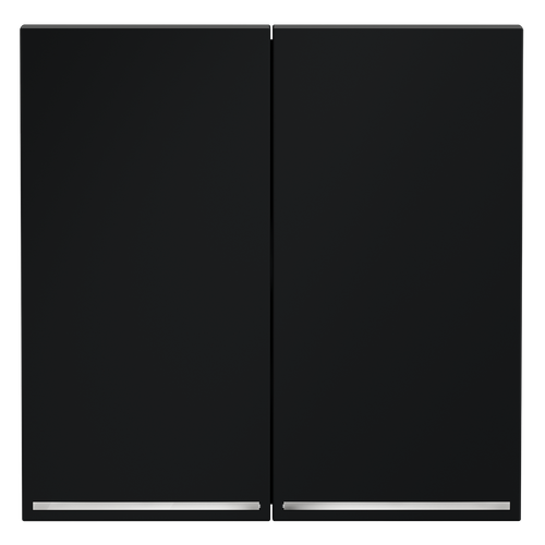 Клавиши для выключателя/переключателя двухклавишного с подсветкой, S70 (графит)