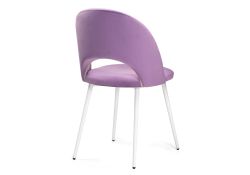 Стул на металлокаркасе Ирре сиреневый / белый глянец