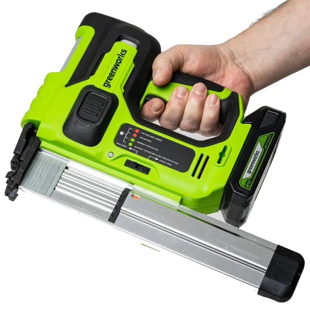 Гвоздезабивной пистолет аккумуляторный GREENWORKS 24V GD24BN 3400707, бесщёточный, без АКБ (3400707)