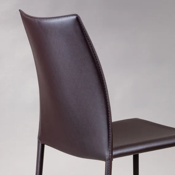 Стул Rolf темно-коричневая кожа