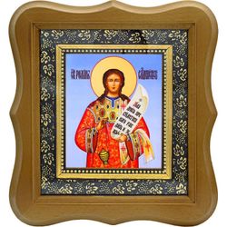 Роман Сладкопевец преподобный. Икона на холсте.