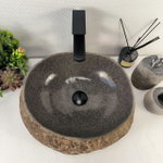 Каменная раковина из речного камня RS-05416 (42*38*15) 0861 из натурального камня