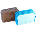 Пенал 3 отделения Alingar, искусственный мех, молния, 120 х 190 мм, "FLUFFY", микс (голубой,розовый, бежевый, шоколадный)