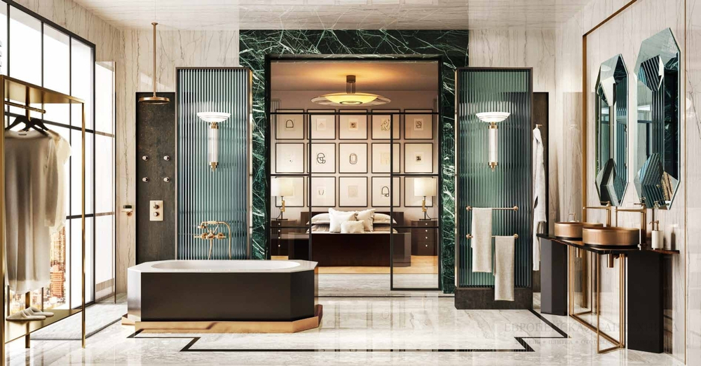 Полотенцедержатель Gessi Venti20, настенный, 450 мм, цвет Brass PVD