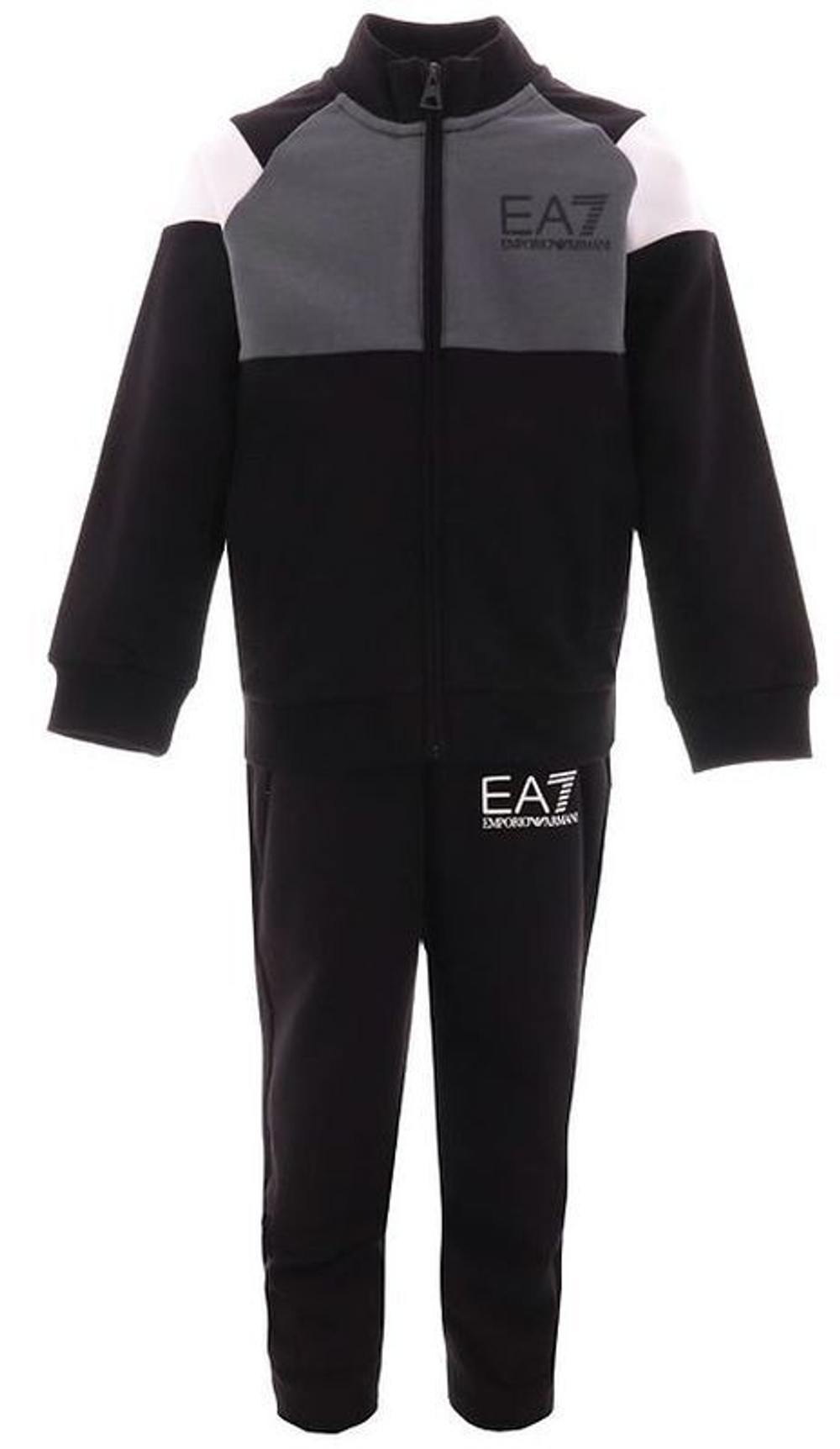 Костюм теннисный EA7 Boys Jersey Tracksuit - черный