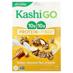 Kashi, GO, протеин и клетчатка, хрустящие хлопья с медом, миндалем и льном, 501 г (17,7 унции)