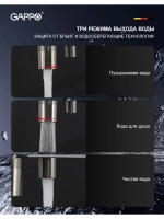 Смеситель для кухни с подключением к фильтру Gappo G4395-59