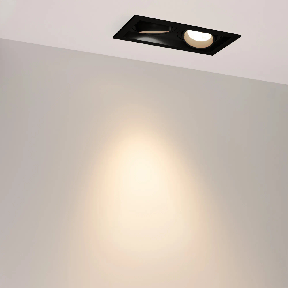 Светильник MS-VORTEX-BUILT-S210x117-2x20W Warm3000 (BK-BK, 40 deg, 230V) (Arlight, IP20 Металл, 5 лет) 058443