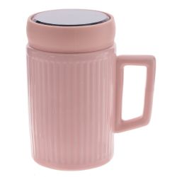 GAEM Кружка с крышкой, 400 мл, L11 W7,5 H13 см, 4в.