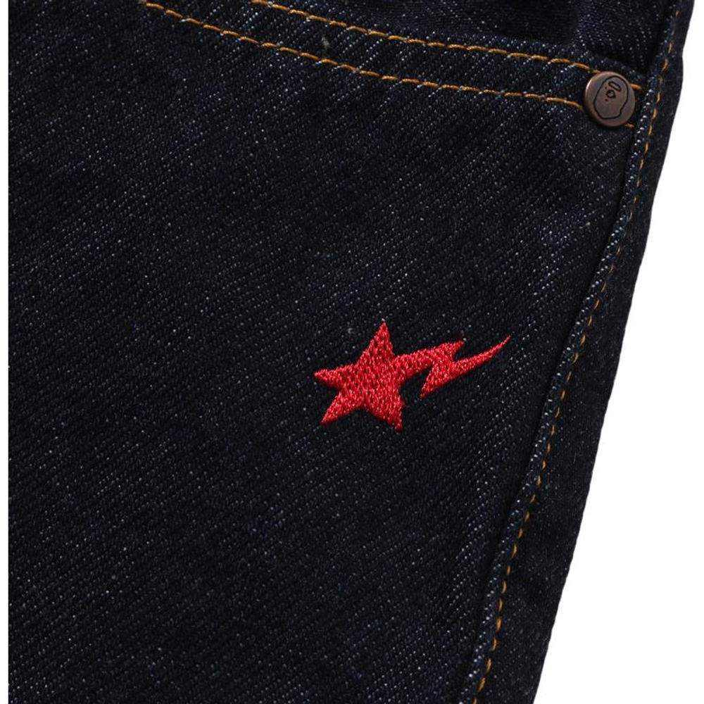 A Bathing Ape Sta Ape Head Regular Fit Denim Брюки