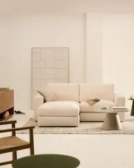 Alea 3-местный модульный диван с левым шезлонгом и съемным чехлом 220 см