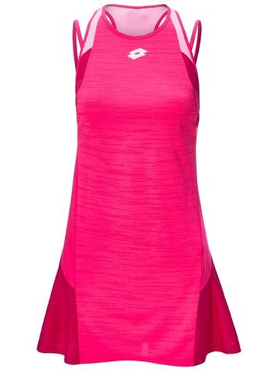 Женская Платье теннисное Lotto Top Ten W II Dress PL - vivid fuchsia/glamour
