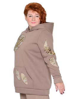 Толстовка из футера с начесом Бабочки