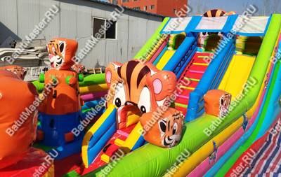 Коммерческий батут "Тигриная страна 2", 10*5*4 м