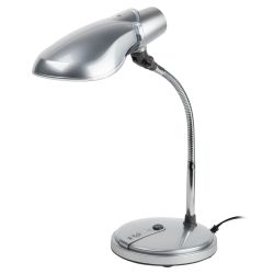 Настольный светильник ЭРА NE-301-E27-15W-S серебро | Настольные светильники под лампу