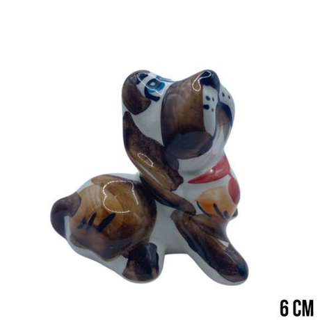 Фигурка Бассет мылый цветная гжель