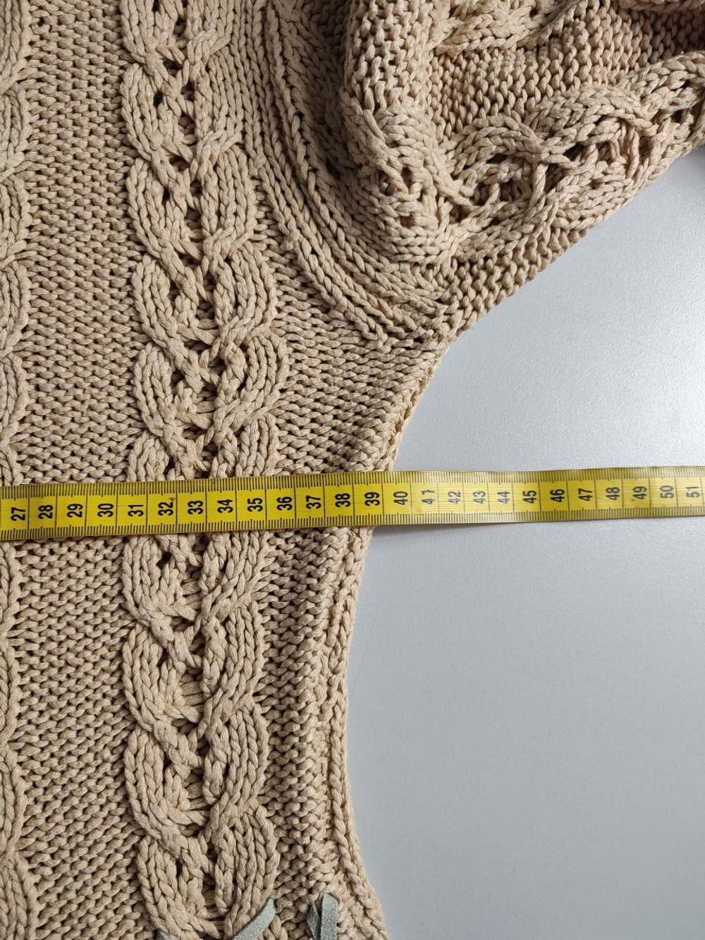 Джемпер красивой вязки, визуально 44/46 размер