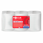 Полотенца бумажные рулонные 150 м FOCUS (H1) Extra Quick, втулка 38 мм, 2-слойные, белые, КОМПЛЕКТ 6 рулонов.