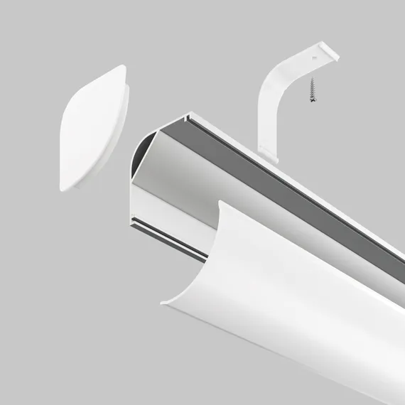 Алюминиевый профиль накладной угловой 30x30 (Серебро, 2 м), ALM-3030B-S-2M Led Strip alm-3030b-s-2m