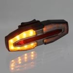 Фонарь велосипедный, задний West Biking YP0701426 (с дистанционным управлением)