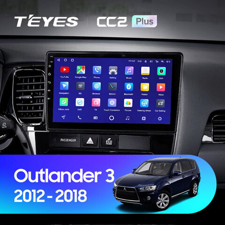Teyes CC2 Plus 10.2" для Mitsubishi Outlander 2012-2018