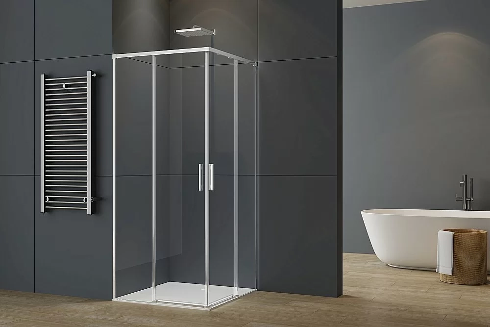 Душевой уголок Vincea Soft 2 80х80 VSS-3SO2800CL стекло прозрачное/профиль хром