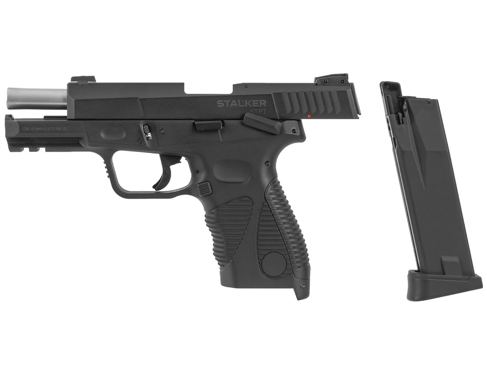 Пистолет пневматический Stalker STPT (Taurus PT 24/7 G2) к.4,5мм, 12г CO2, металл, 105 м/с, Hop-Up, Blowback