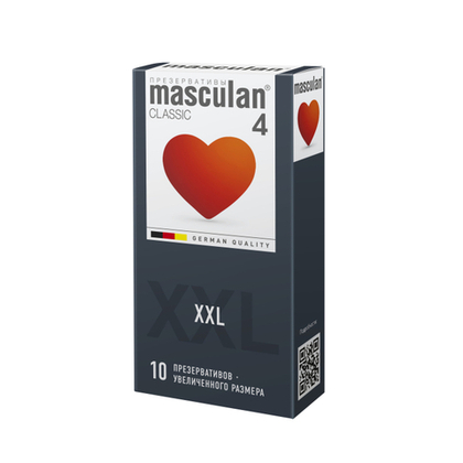 Презервативы "Masculan, 4 Classic XXL", увеличенного размера, 10 шт.