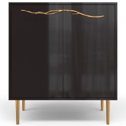 Комод Арт Колор Стайл Голд с 2 полками Терпкий коричневый