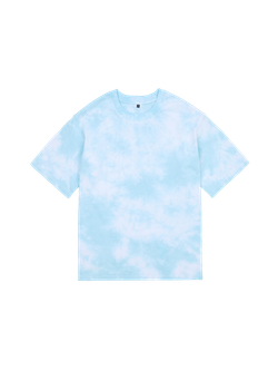 Крашеная футболка тай-дай оверсайз (тиффани) 230 г