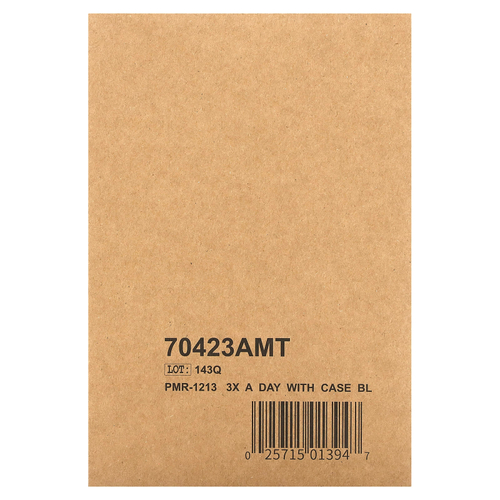 Ezy Dose, органайзер для таблеток еженедельного приема 3 раза в день, с футляром, черный, 1 шт.