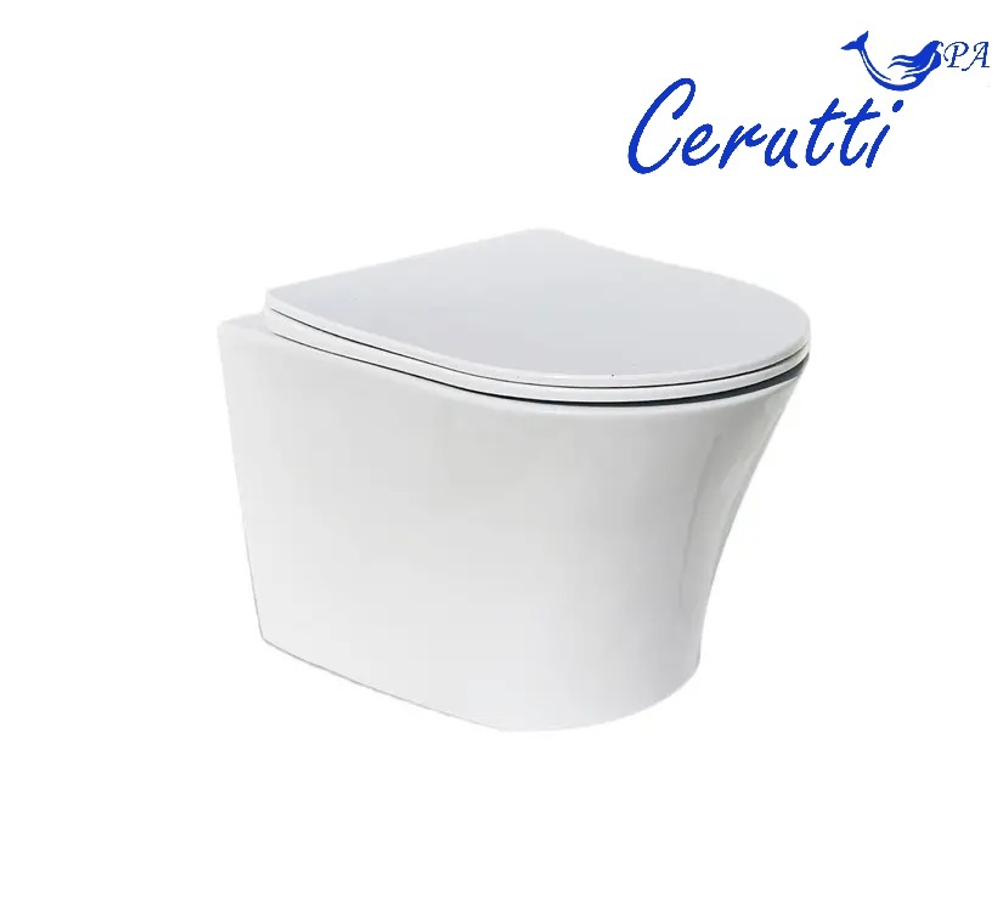 Унитаз подвесной Ceruttispa АДИДЖЕ (ADIGE) Aria CT7837 безободковый (490х360х355)
