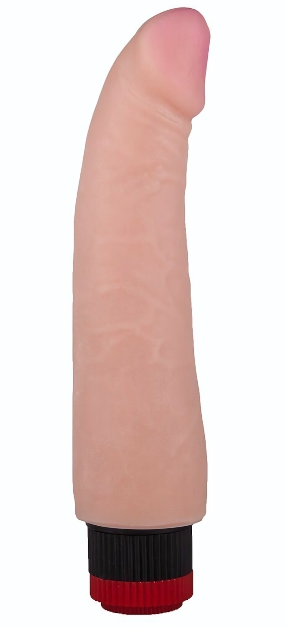 Реалистичный вибратор без мошонки с встроенным контроллером - 21,2 см. (Цвет: телесный)