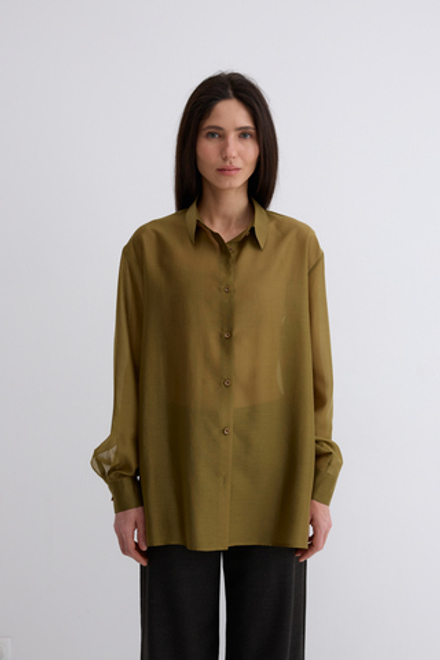 Рубашка Ветер из тенсела и хлопка