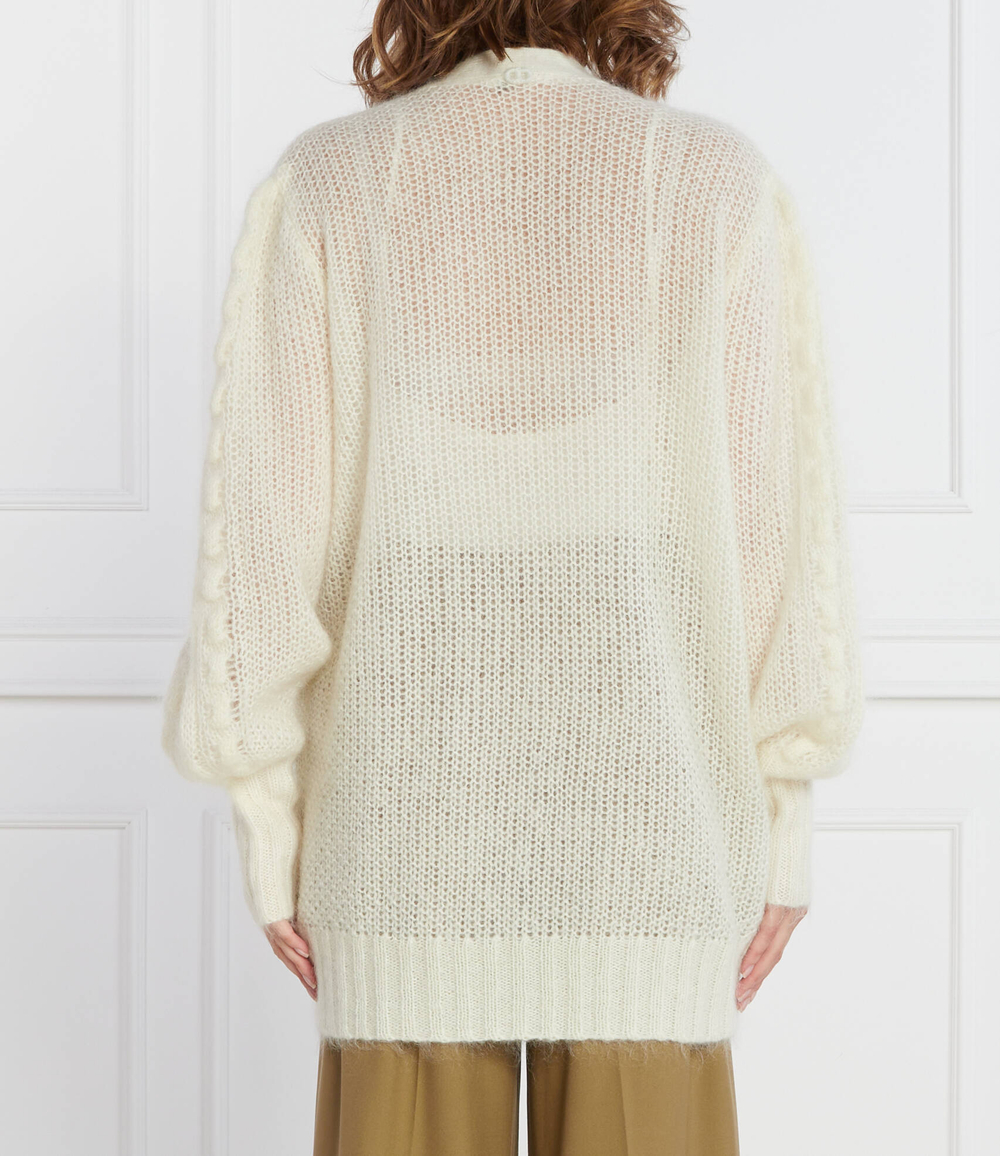 Хлопковый кардиган TWINSET - белый(232TP3111)