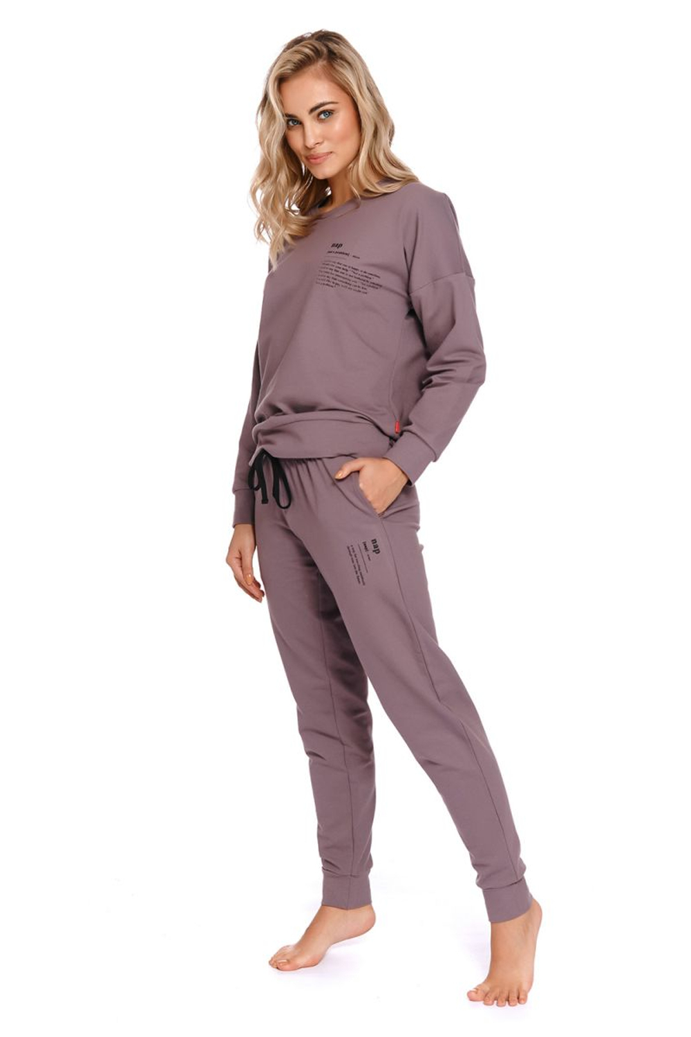 Джоггеры с карманами и поясом на резинке (Размер: S) (Цвет: голубой)